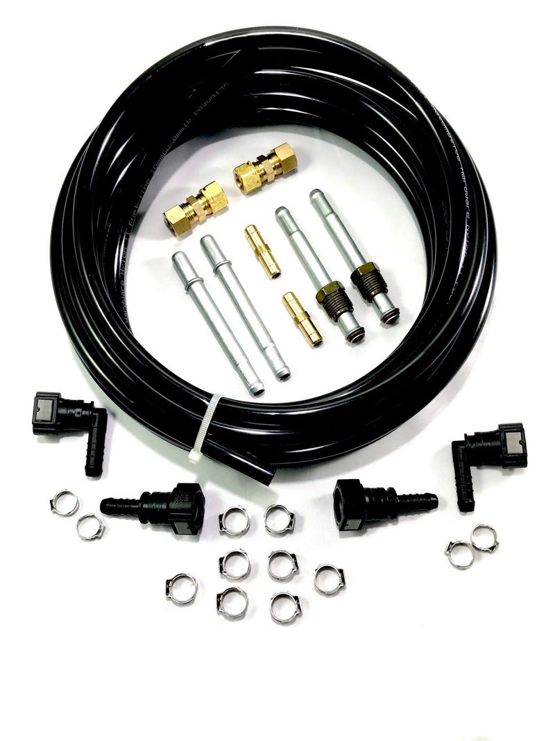 The Stop Shop Nylon or Steel Fuel Line Replacement Kit. Fittings/Tubing/Compression Fittings. 25' 8 mm Fuel line tubing